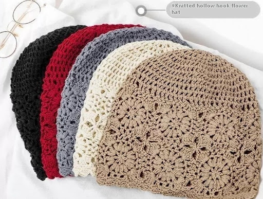 Title 1, Handmade Crochet Baotou Hollow Wool Sweet Art K...