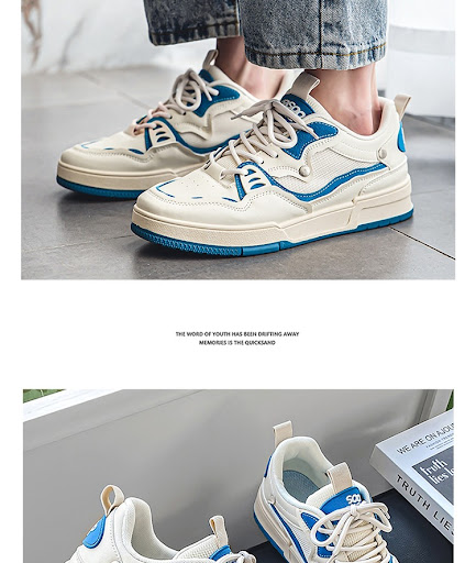 Title 5, Mens Low-Top Mesh Board Shoes Korean Casual Br...