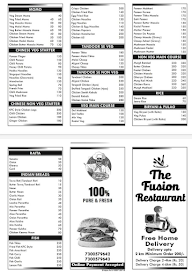 The Fusion Restaurent menu 1