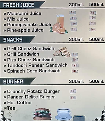 Shakes Wagon menu 