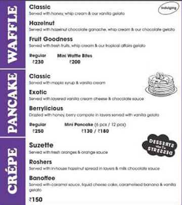 Gelassimo menu 