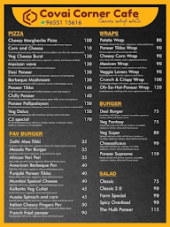 Covai Corner Cafe menu 2