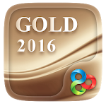 Cover Image of Скачать Gold 2016 GO Launcher Theme v1.0 APK