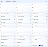Bombay Rolls & Sandwith menu 4