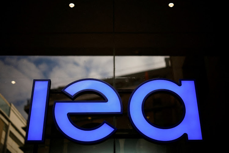 The logo of the International Energy Agency in Paris, France, December 15 2023. Picture: REUTERS/Sarah Meyssonnier