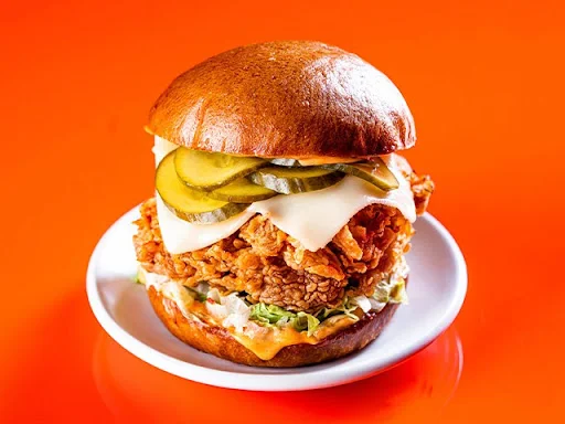 The Louis Fried Chicken Burger