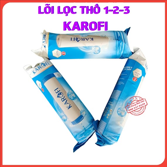 Lõi Lọc Nước Karofi Số 1 2 3 Lọc Thô Hàng Chính Hãng Dùng Cho Các Loại Máy Lọc Nước Ro