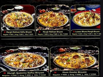 Behrouz Biryani menu 