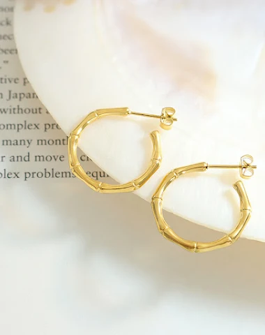 Boucles d'oreilles tendance en form - 0