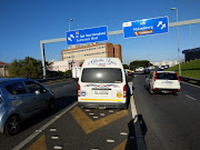 A minibus taxi is stopped by traffic cops at the bottom of Cape Town's Hospital Bend on June 20, 2018.