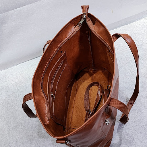 Title 2, Vintage Vegetable Soft Oil Waxed Shoulder Cross...