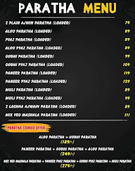 The Paratha Box menu 1