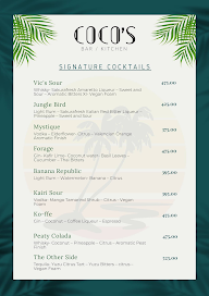 Coco's Bar & Kitchen menu 7