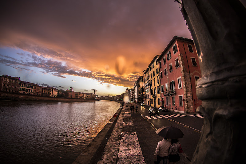 La Magia della pioggia al Tramonto di gattopisa