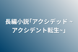 長編小説｢アクシデッド ~アクシデント転生~｣