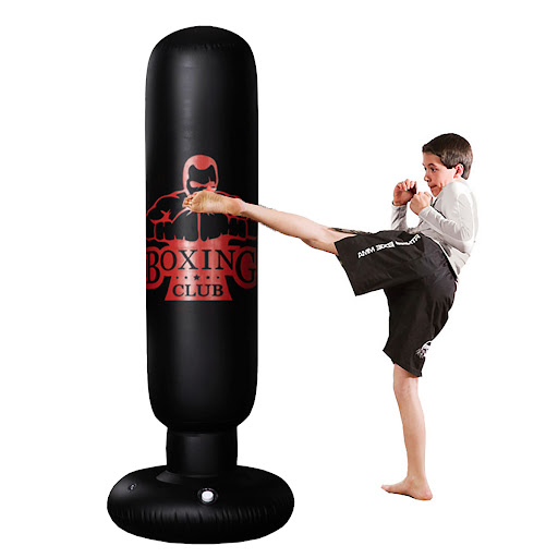 Title 5, Sac de boxe gonflable sur pied pour lentraînem...