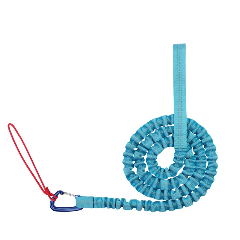 Remolque portátil para bicicleta de montaña con cuerda de tracción para padres e hijos, fácil de usar y transportar.