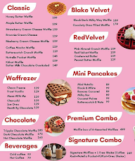 Waffle Palace menu 1