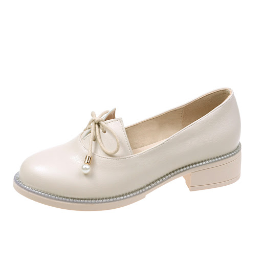 Title 6, Spring Womens Small Leather Shoes with Shallow...