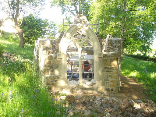 Traceried window installed by Sam Powell
