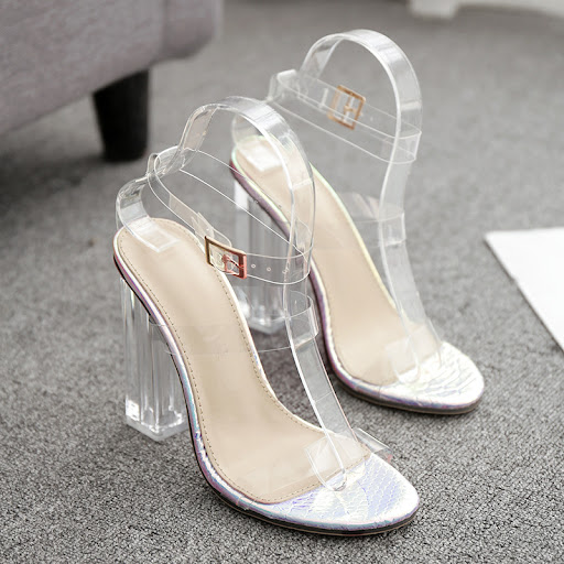 Title 2, Super high heel three belt ROMAN SANDALS. Eleva...