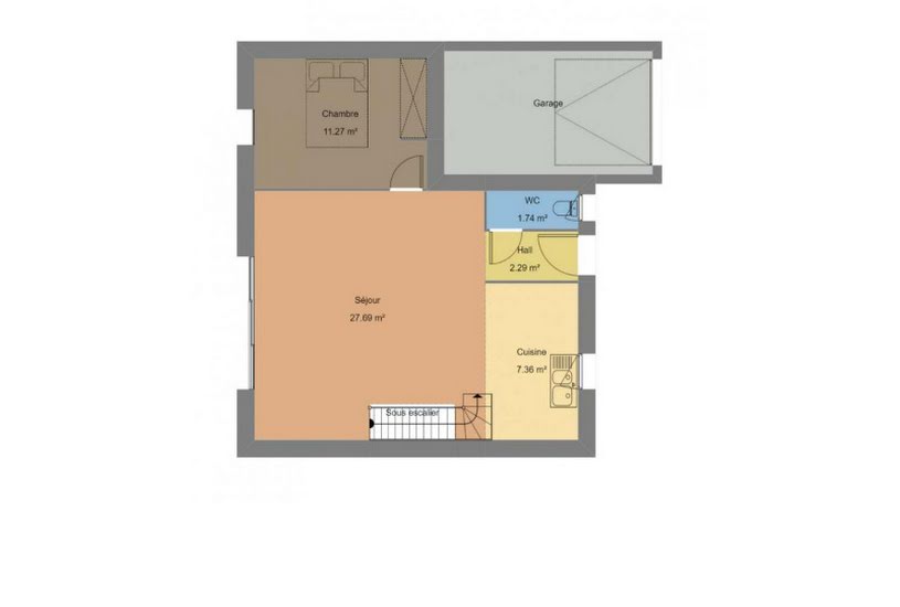  Vente Terrain + Maison - Terrain : 435m² - Maison : 87m² à Quimperlé (29300) 