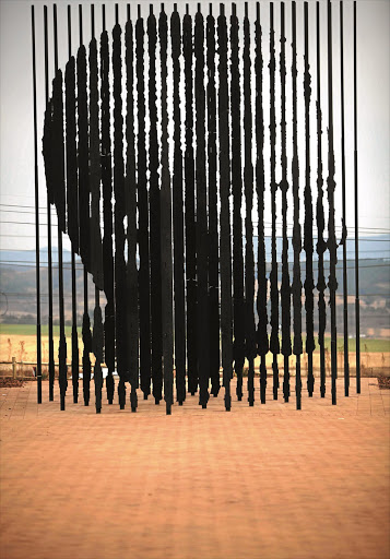 The Nelson Mandela sculpture which was unveiled on August 4, 2012 in Howick, South Africa, on the spot where Mandela was arrested in 1962. The statue was designed by Marco Cianfelli. Picture Credit: Gallo Images