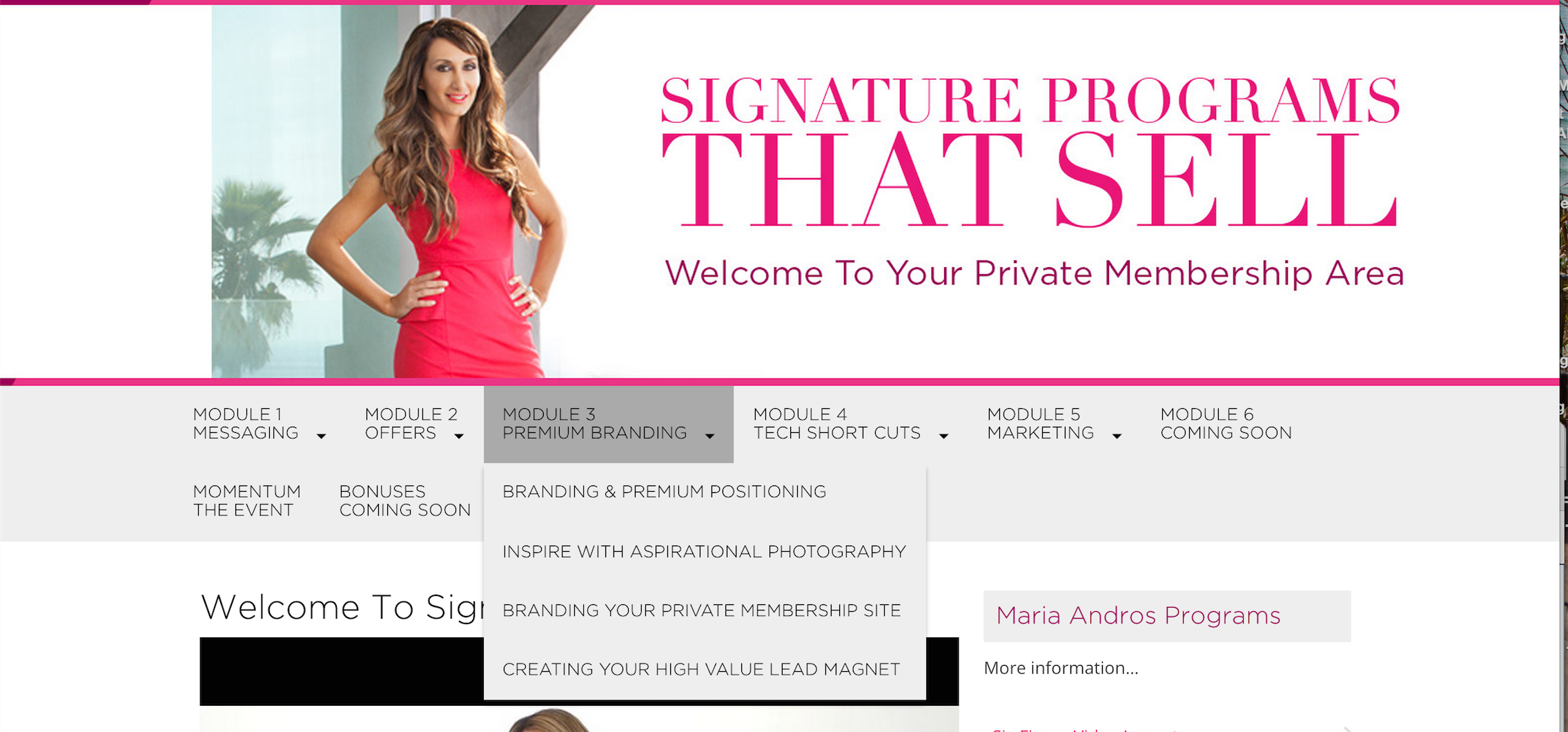 Maria Andros Buckley – Signature Programs That Sell