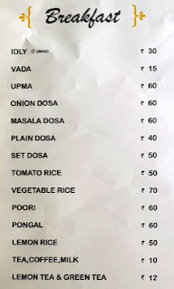 Mayukha's Andhra Meals menu 1