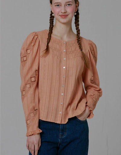 Title 7, Comfortable Hollow Thin Cotton Retro French Sup...