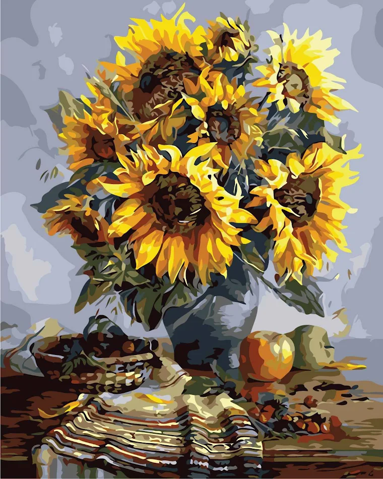 Paysage de peinture à l'huile numérique peint à la main. Embellissez votre intérieur avec une œuvre d'art unique. Capturez la beauté de la nature.