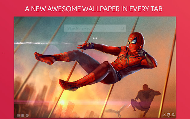 Spiderman Wallpaper HD Custom New Tab