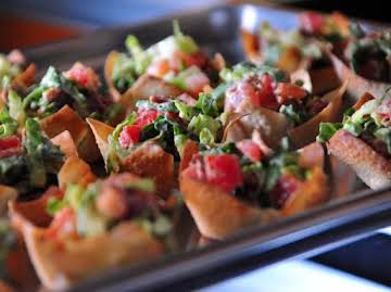 BLT Wonton  Boats