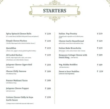 Novelchef Cafe & Lounge menu 