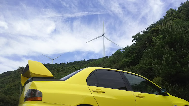 ランサーエボリューションの愛車と風車・佐田岬メロディーライン・大久展望台・ホリデースタイルに関するカスタム事例の投稿画像4枚目