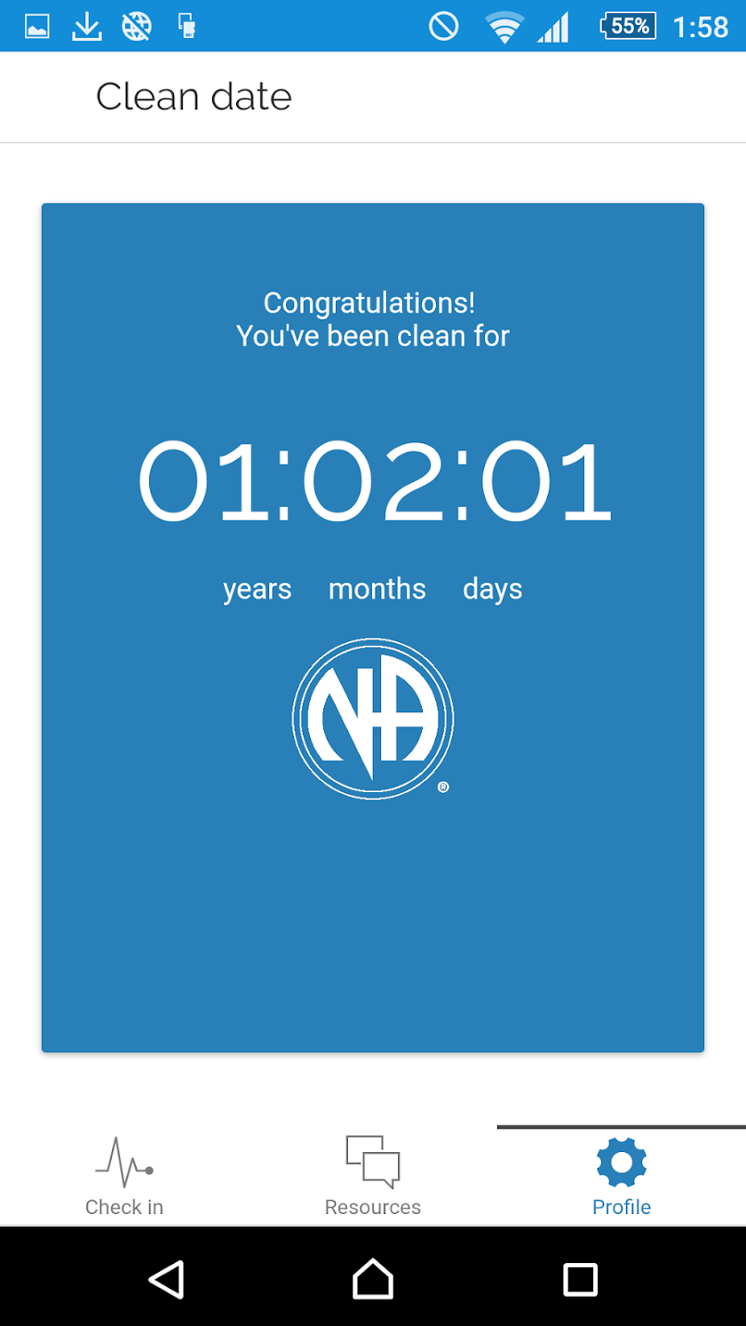 NA Recovery Companion Screen 3