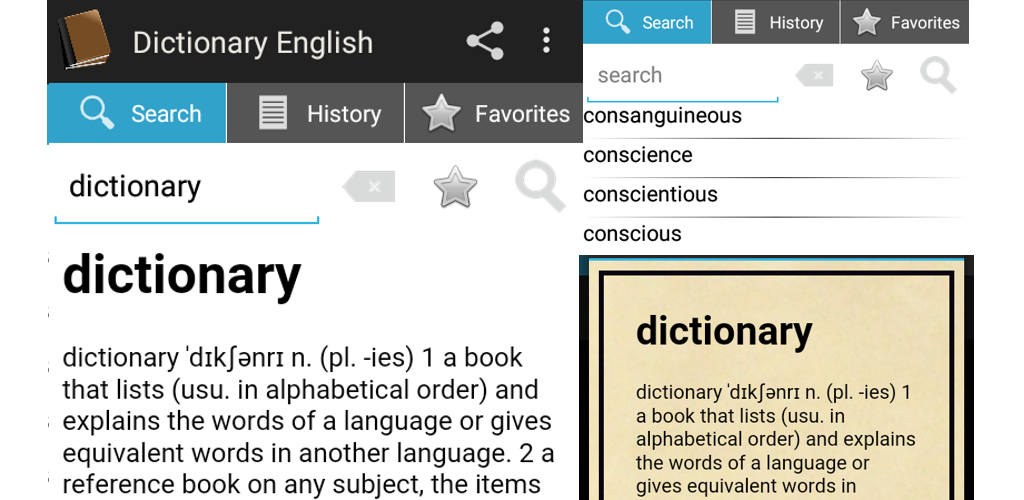 Explaining dictionary