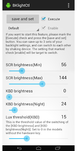 BKlightCtl Brightness control