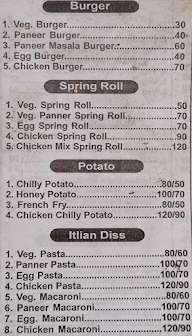 Dev Chinese Fast Food menu 1