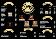 Swig Lounge menu 1