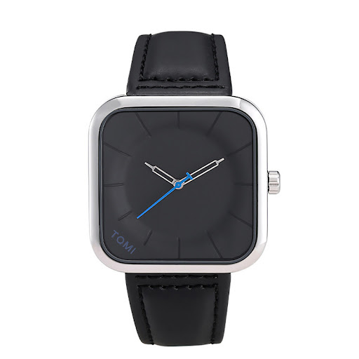 Title 5, TNordic Minimalist Design Square Watch for Stud...