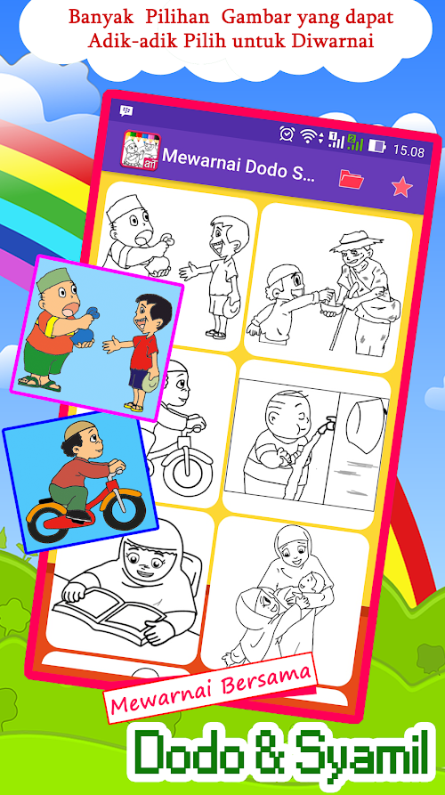 Android application Mewarnai Bersama Dodo Syamil screenshort