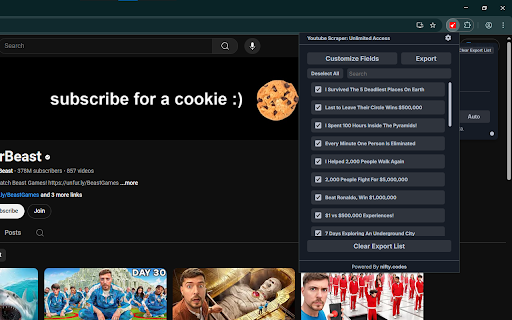 Youtube Scraper: Export Videos, Shorts, Comments & more Preview 4