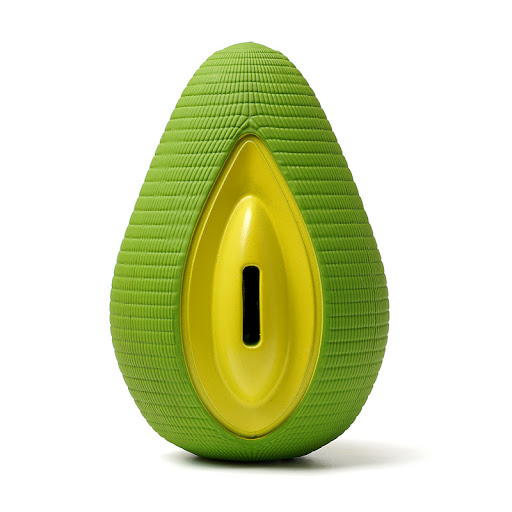 Title 6, Durable avocado shaped rubber ball for dogs, pe...
