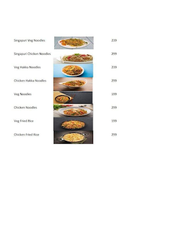 RU Foods menu 