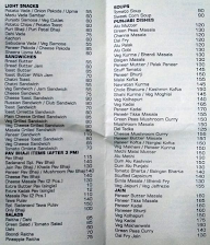 Sadanand Coffee House menu 1