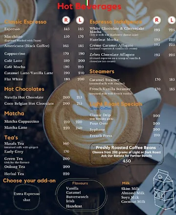 Caffe Ritazza menu 