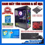 Case Máy Tính Chơi Game Có Led H81 Cpu Core I5 Ram 8G/ Ssd 120G/ Vga 2G Ddr5 | Aoe, Cf, Lol, Fifa Gta, Mu...