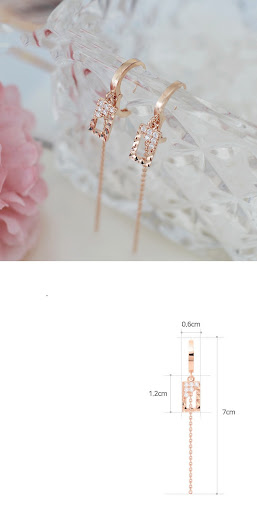 Title 4, Geometric Square Womens Long Earrings, elevate...