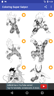 Super Saiyan Coloring Book for DBS Fan 2017 Free - náhled
